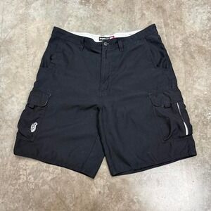 Y2K Tony Hawk Black Skater Cargo Shorts Size 36